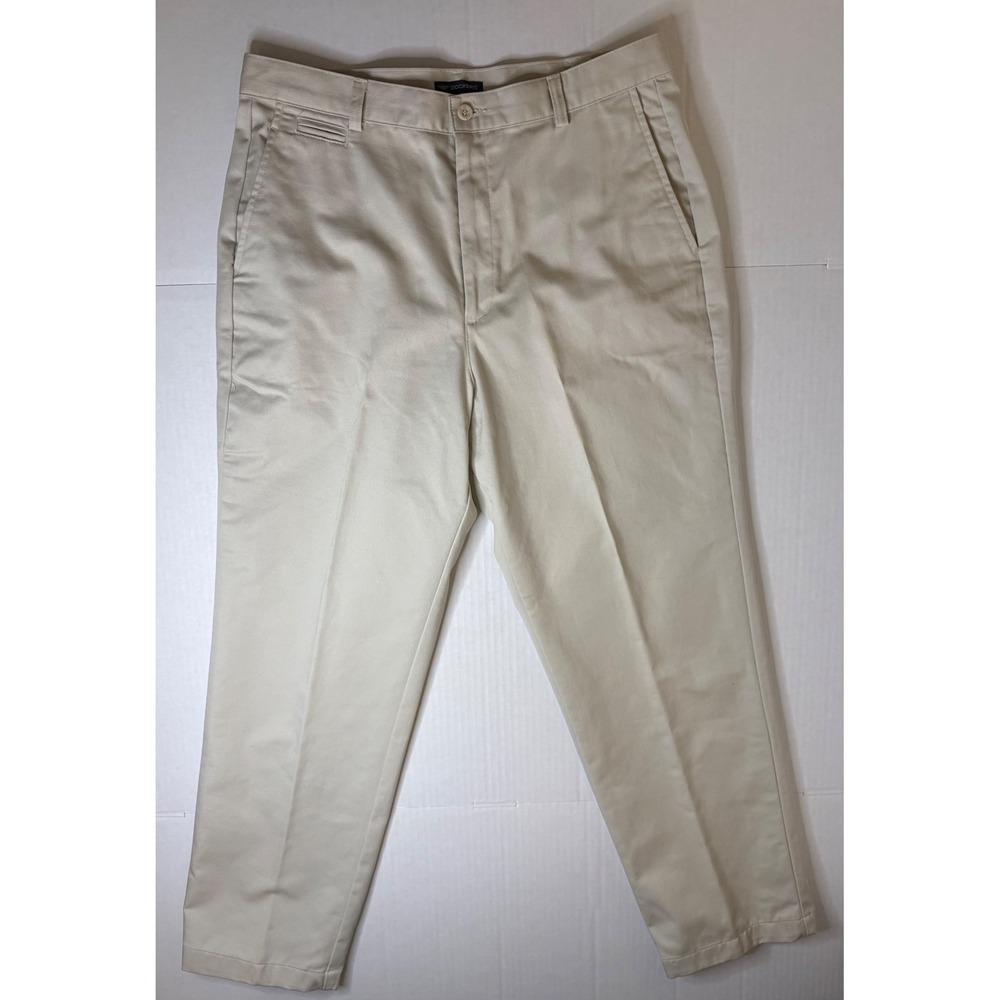 Women's Dockers Khaki Pants Classic Chino Trousers Beige Tech Coin Pocket